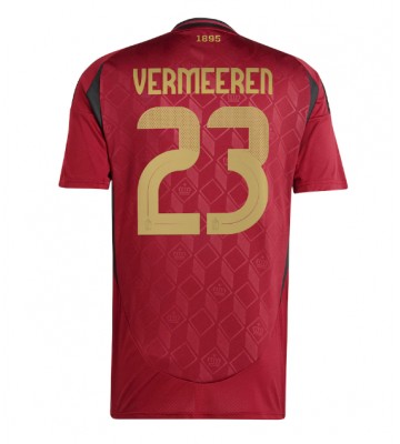 Belgien Arthur Vermeeren #23 Replika Hjemmebanetrøje EM 2024 Kortærmet